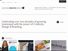 Tablet Screenshot of blevinscreativegroup.com